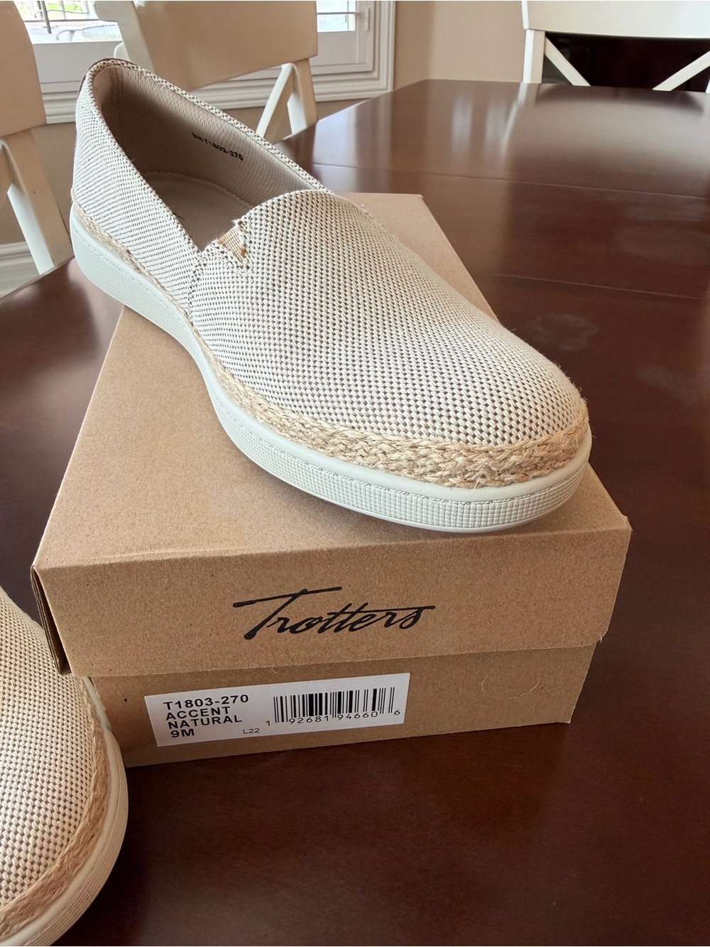 Trotters Slip-On Espadrille Sneakers in Natural